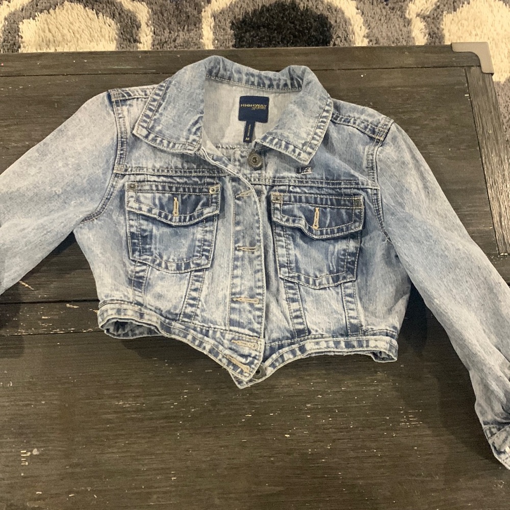 Highway jeans : Jean jacket cracked
